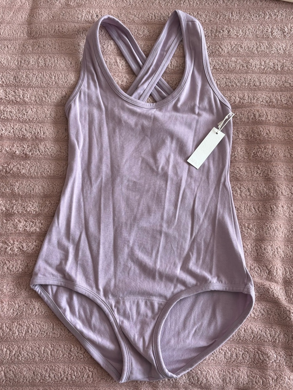 ARQ Lavender Cross-Back Bodysuit NWT